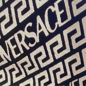 Versace Greek key pattern mesh Logo Top